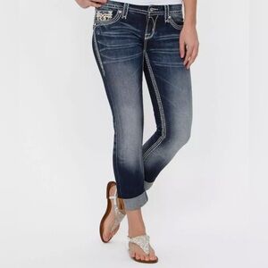 🆕 Rock Revival for Bucke Indigo Easy Crop Jeans